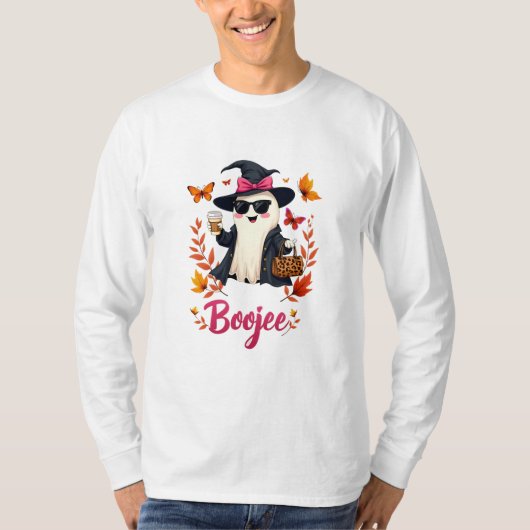 ハロウィン不気味ブージェサッシクラス幽霊 Tシャツ (正面)