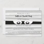 ハロウィン不気味ホラー幽霊のよく出るミイラ幽霊の目 招待状 (正面)