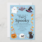 ハロウィン不気味ボーイズ2回目の誕生日 招待状 (正面)