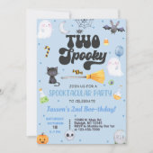 ハロウィン不気味ボーイ2歳の誕生日招待状。 招待状 (正面)