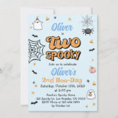 ハロウィン不気味ボーイ2歳の誕生日 招待状 (正面)