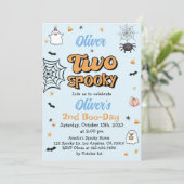 ハロウィン不気味ボーイ2歳の誕生日 招待状 (スタンド正面)