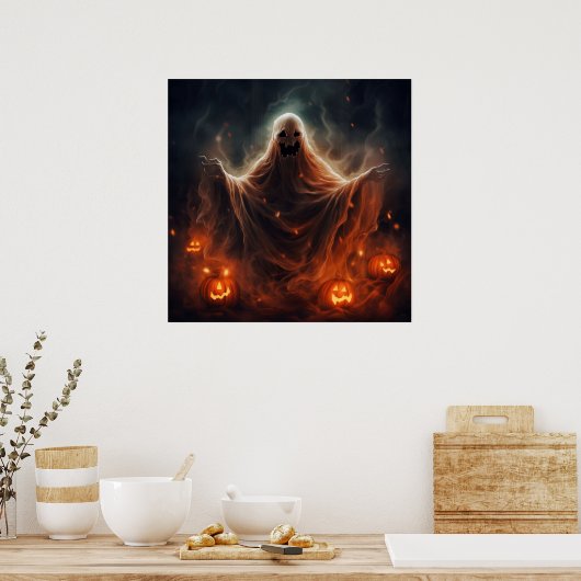 ハロウィン不気味ポスター ポスター (キッチン)