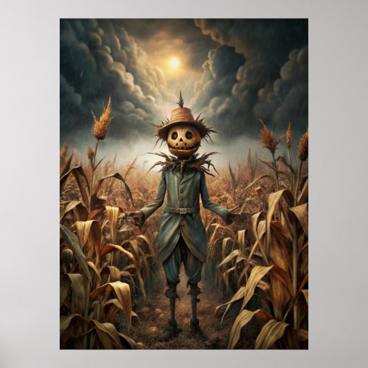 ハロウィン不気味ポスター ポスター (正面)