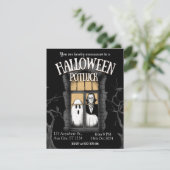 ハロウィン不気味ポットラック招待状 招待状 (スタンド正面)