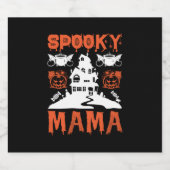 ハロウィン不気味ママ誕生日 ビールラベル (シングルラベル)