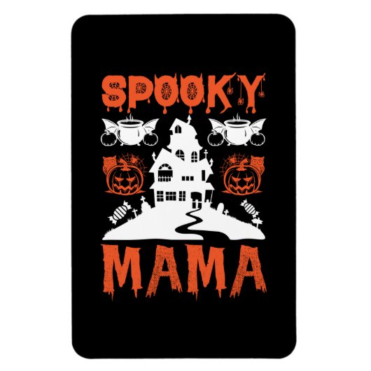 ハロウィン不気味ママ誕生日 マグネット (縦)
