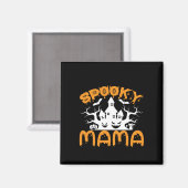 ハロウィン不気味ママ誕生日 マグネット (正面/裏面)
