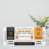 ハロウィン不気味ムービー招待状 招待状 (スタンド正面)