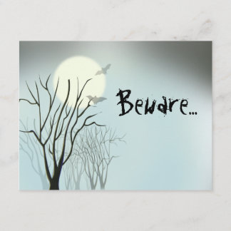 ハロウィン不気味ムーン 招待状