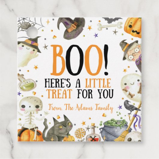 ハロウィン不気味メッセージカード フェイバータグ (正面)