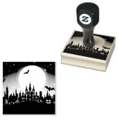 ハロウィン不気味ランドスケープインクスタンプ ラバースタンプ (押印)