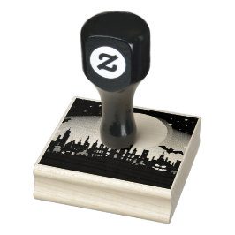 ハロウィン不気味ランドスケープインクスタンプ ラバースタンプ