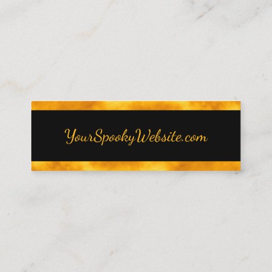 ハロウィン不気味ラヴェンムーンブラックゴシックWebサイト コーリングカード (裏面)