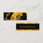 ハロウィン不気味ラヴェンムーンブラックゴシックWebサイト コーリングカード (正面/裏面)