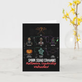 ハロウィン不気味リーダーシップおもしろい分隊 カード (黄色い花)