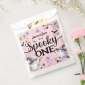 ハロウィン不気味ワンかわいい幽霊1歳の誕生日パーティー フェイバーバッグ (封をした状態)