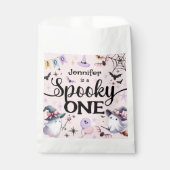 ハロウィン不気味ワンかわいい幽霊1歳の誕生日パーティー フェイバーバッグ (正面)