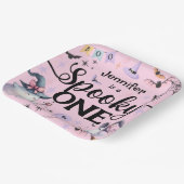 ハロウィン不気味ワンかわいい幽霊1歳の誕生日パーティー ペーパープレート (傾斜あり)