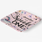 ハロウィン不気味ワンかわいい幽霊1歳の誕生日パーティー ペーパープレート (傾斜あり)