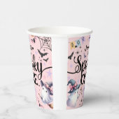 ハロウィン不気味ワンかわいい幽霊1歳の誕生日パーティー 紙コップ (右)