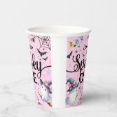 ハロウィン不気味ワンかわいい幽霊1歳の誕生日パーティー 紙コップ (右)