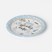 ハロウィン不気味ワン紙プレート – 青 ペーパープレート (アングル)