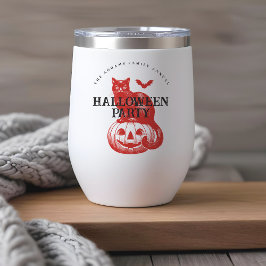 ハロウィン不気味ヴィンテージカボチャ猫とこうもり