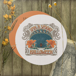 ハロウィン不気味ヴィンテージスタイルダークウィムシー 招待状