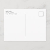 ハロウィン不気味ヴィンテージ幽霊ブラックキャットカボチャ ポストカード (裏面)