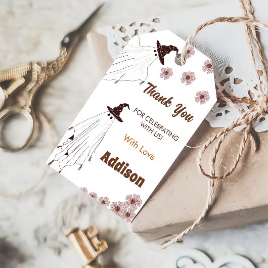 ハロウィン不気味ヴィンテージ誕生日パーティー ギフトタグ