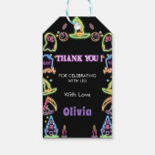 ハロウィン不気味ーグローダーク誕生日パーティー ギフトタグ (裏面)