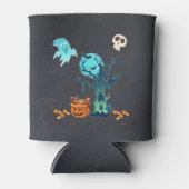 ハロウィン不気味不気味な幽霊たちこうもりスカル&キャンディ 缶クーラー (正面)