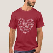 ハロウィン不気味不気味ハート Tシャツ (正面)
