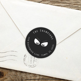 ハロウィン不気味不気味幽霊差出人住所 ラウンドシール