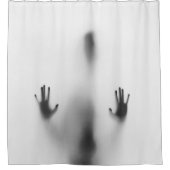 ハロウィン不気味体影 シャワーカーテン (正面)