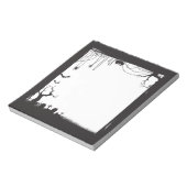 ハロウィン不気味墓地空白の ノートパッド (回転)