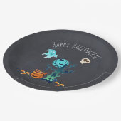 ハロウィン不気味墓地 ペーパープレート (アングル)