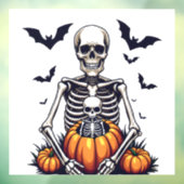 ハロウィン不気味妊娠骨格妊娠 ウィンドウサイン (シート3)