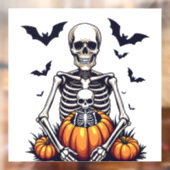 ハロウィン不気味妊娠骨格妊娠 ウィンドウサイン (シート2)