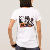 ハロウィン不気味姉妹 – 書の実践» Tシャツ (裏面)