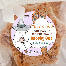 ハロウィン不気味幽霊かわいい誕生日パーティー ラウンドシール