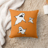 ハロウィン不気味幽霊たちスロークッション クッション (ブランケット)