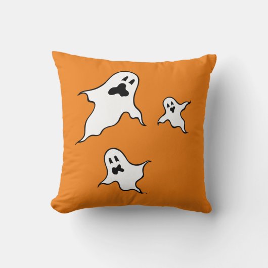 ハロウィン不気味幽霊たちスロークッション クッション (正面)