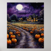 ハロウィン不気味幽霊のよく出るタウンナイト ポスター (正面)