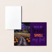 ハロウィン不気味幽霊のよく出るタウンナイト 箔カード (ディスプレー)