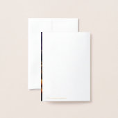 ハロウィン不気味幽霊のよく出るタウンナイト 箔カード (裏面封筒付き)