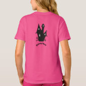 ハロウィン不気味幽霊のよく出るハウスキッズ Tシャツ (裏面)