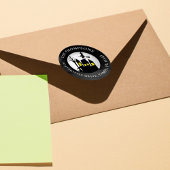 ハロウィン不気味幽霊のよく出るハウス差出人住所 ラウンドシール