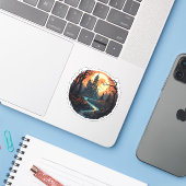 ハロウィン不気味幽霊のよく出るハウス シール (ノートパソコンとiPhone)